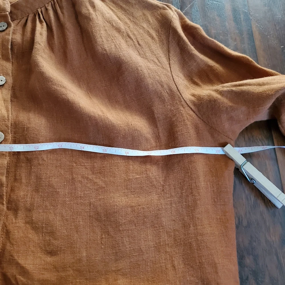 handmade linen womens tsiomik kids blouse - Picture 10 of 16